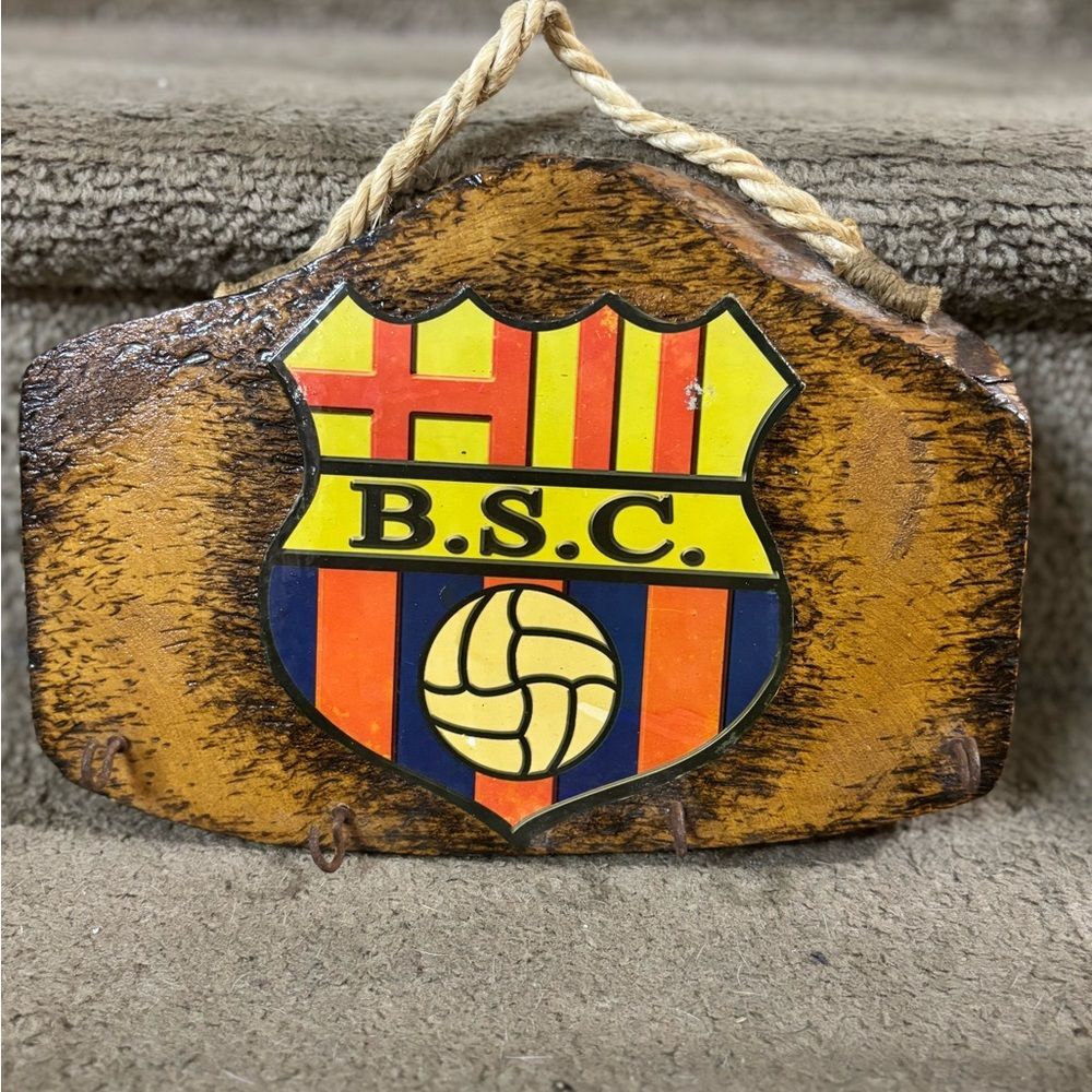 Barcelona Sporting club Escudo Porta Llaves Futbol team Ecuador Key hanger home